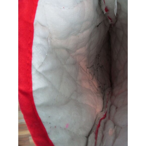 Vintage Quilted Christmas Stocking Gingerbread House Boy GUC - Picture 9 of 11